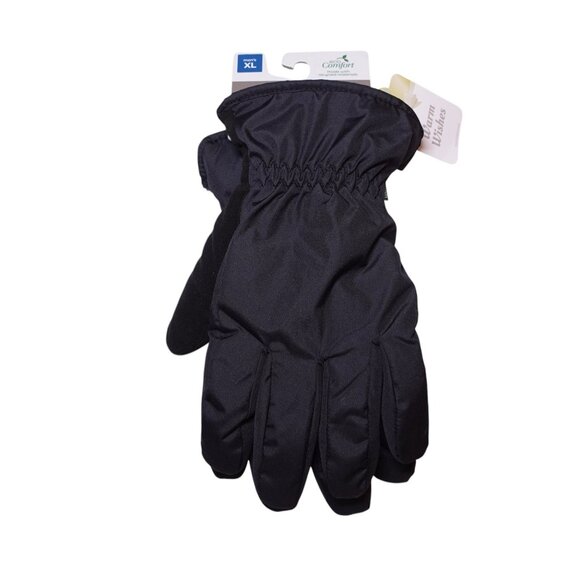 NWT Isotoner Signature Men's Insulated Water-Repellent Active Gloves Sz XL Black - Picture 2 of 9